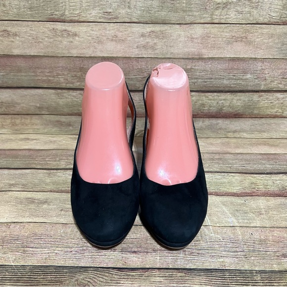 Accessoire Diffusion Black Suede Slingback Black Heels - Picture 6 of 10